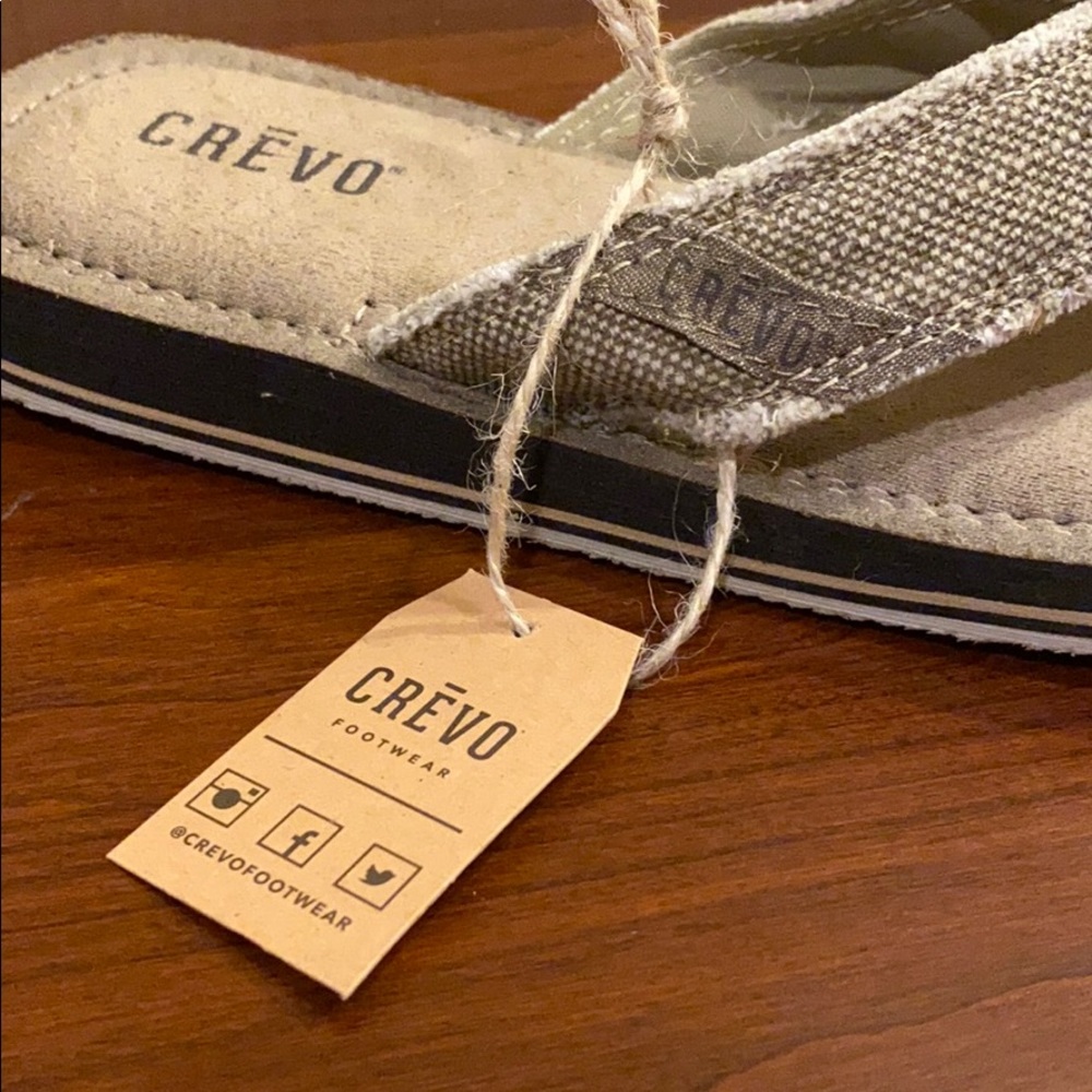 Crevo Lakin Memory Foam Canvas Flip Flop Sandals 9 - Picture 5 of 8